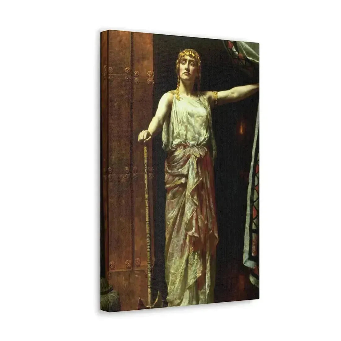 John Collier (1850-1934) Clytemnestra after the murder 1882 - Canvas Wall Art - The Sticker Space