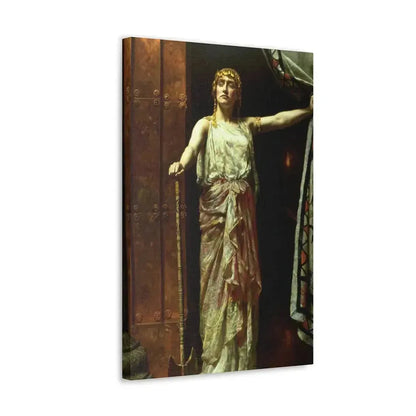 John Collier (1850-1934) Clytemnestra after the murder 1882 - Canvas Wall Art - The Sticker Space