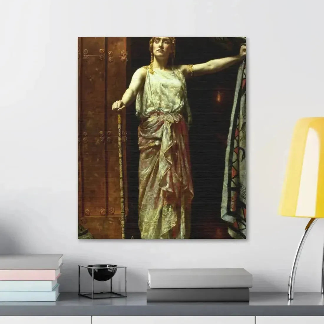 John Collier (1850-1934) Clytemnestra after the murder 1882 - Canvas Wall Art - The Sticker Space