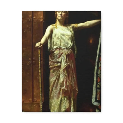 John Collier (1850-1934) Clytemnestra after the murder 1882 - Canvas Wall Art - The Sticker Space