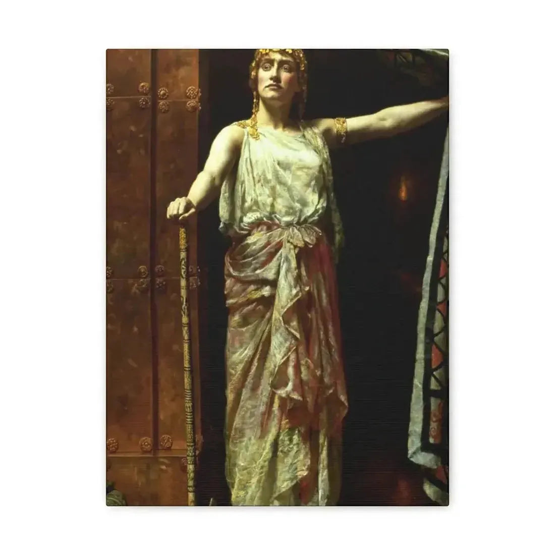 John Collier (1850-1934) Clytemnestra after the murder 1882 - Canvas Wall Art - The Sticker Space