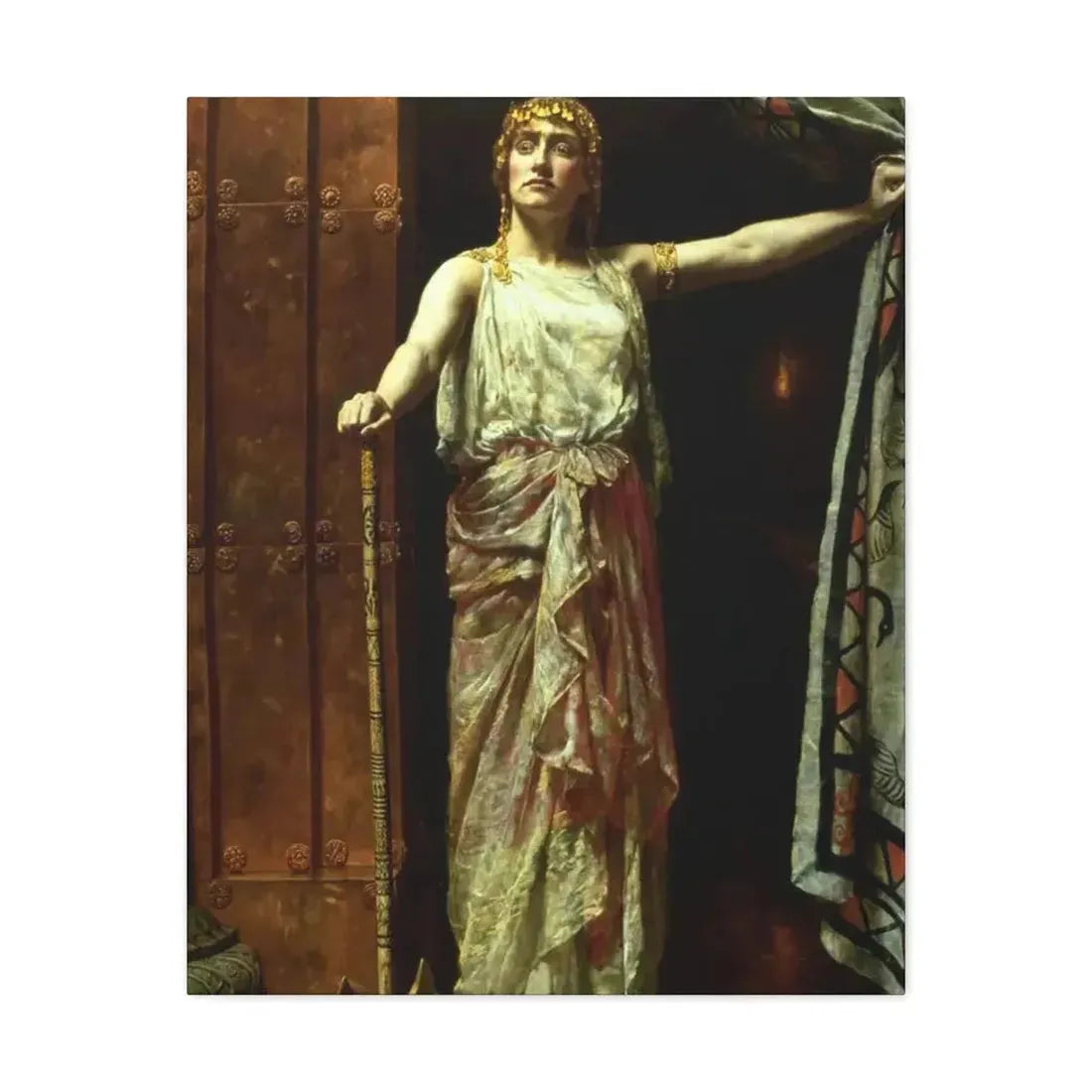John Collier (1850-1934) Clytemnestra after the murder 1882 - Canvas Wall Art - The Sticker Space