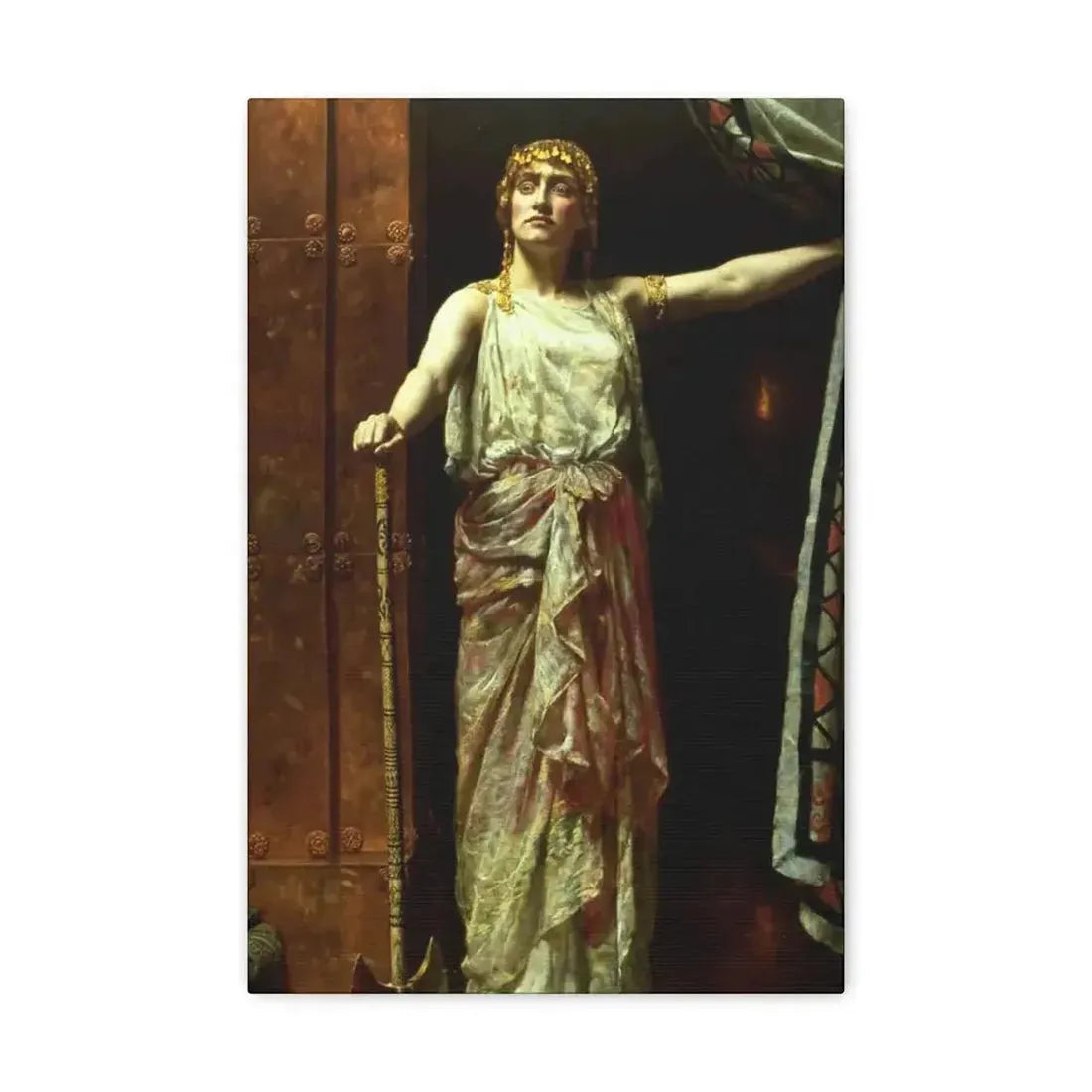 John Collier (1850-1934) Clytemnestra after the murder 1882 - Canvas Wall Art - The Sticker Space