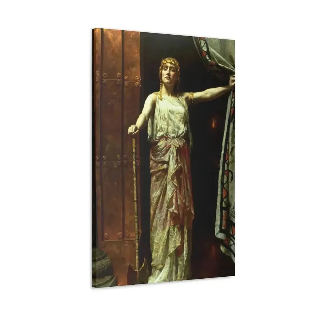 John Collier (1850-1934) Clytemnestra after the murder 1882 - Canvas Wall Art - The Sticker Space