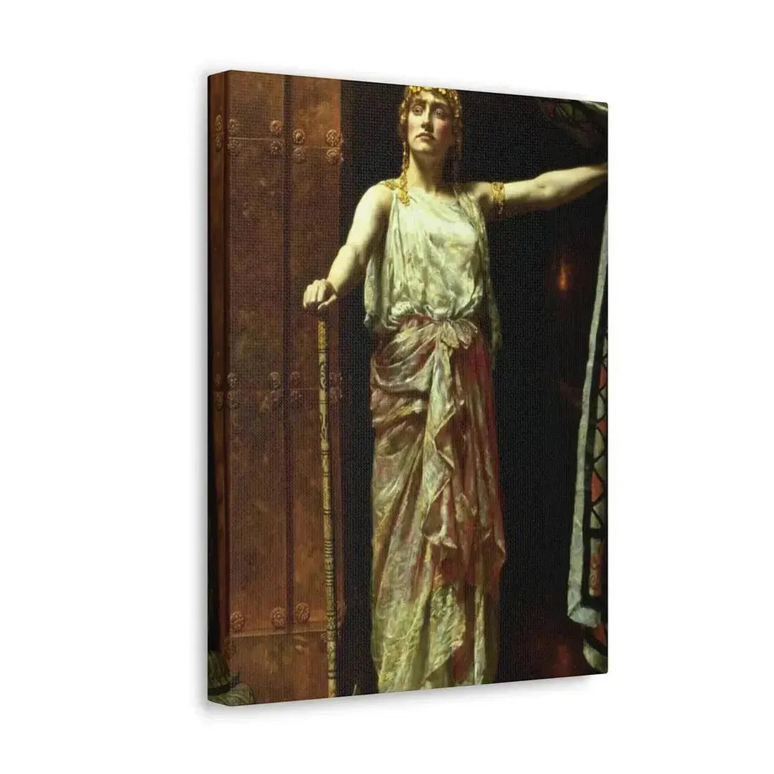 John Collier (1850-1934) Clytemnestra after the murder 1882 - Canvas Wall Art - The Sticker Space