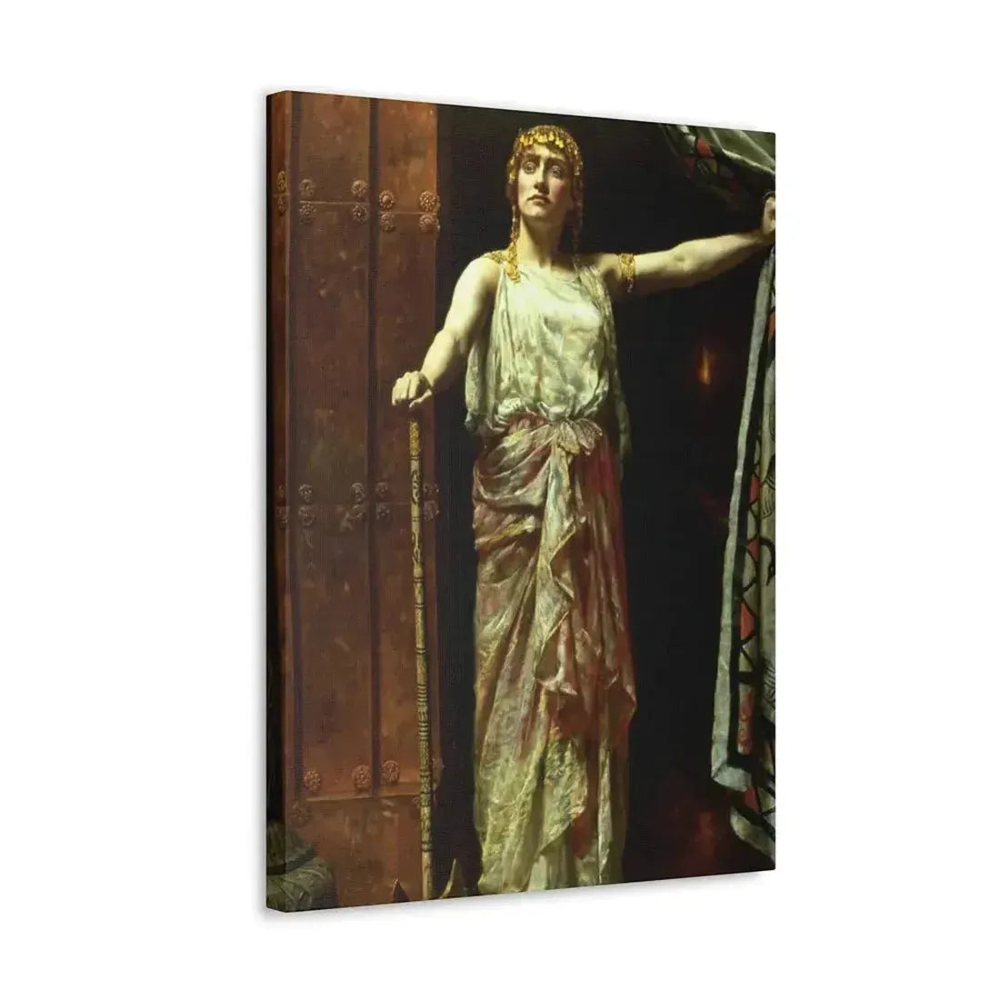 John Collier (1850-1934) Clytemnestra after the murder 1882 - Canvas Wall Art - The Sticker Space