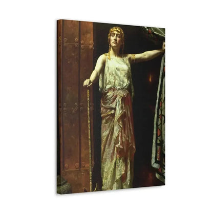 John Collier (1850-1934) Clytemnestra after the murder 1882 - Canvas Wall Art - The Sticker Space