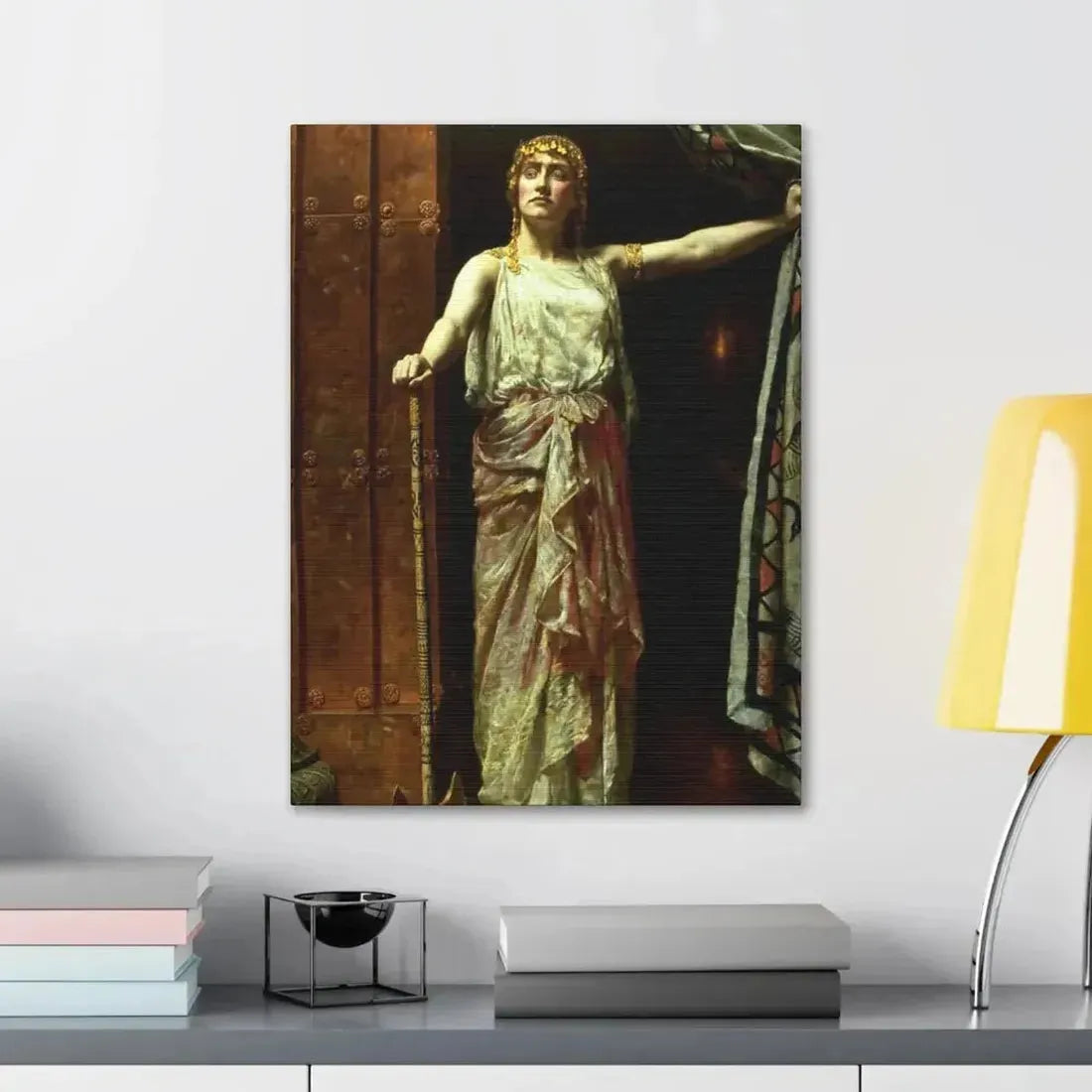 John Collier (1850-1934) Clytemnestra after the murder 1882 - Canvas Wall Art - The Sticker Space