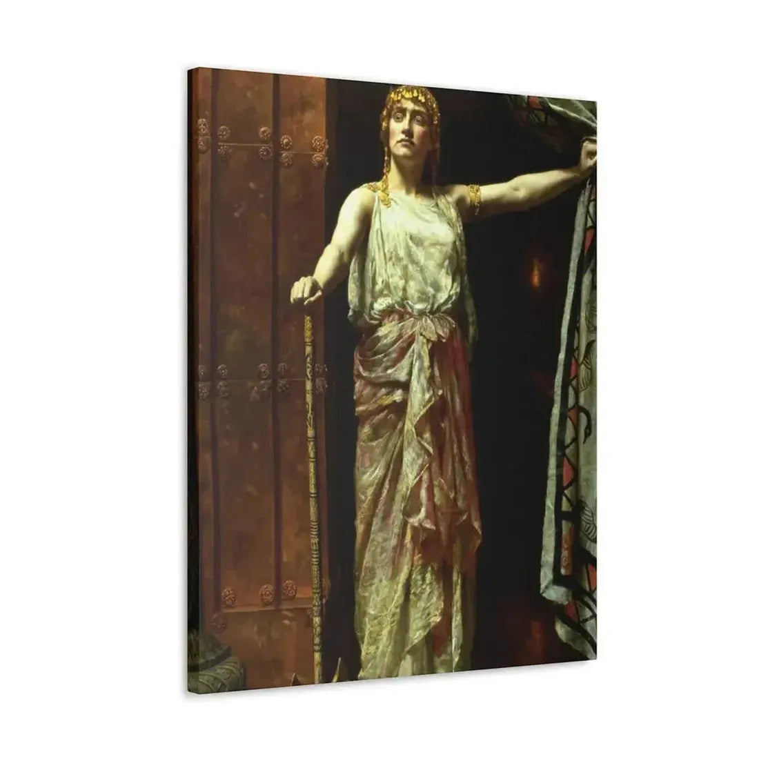 John Collier (1850-1934) Clytemnestra after the murder 1882 - Canvas Wall Art - The Sticker Space