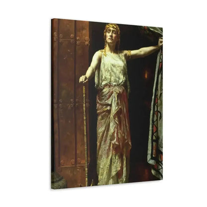John Collier (1850-1934) Clytemnestra after the murder 1882 - Canvas Wall Art - The Sticker Space