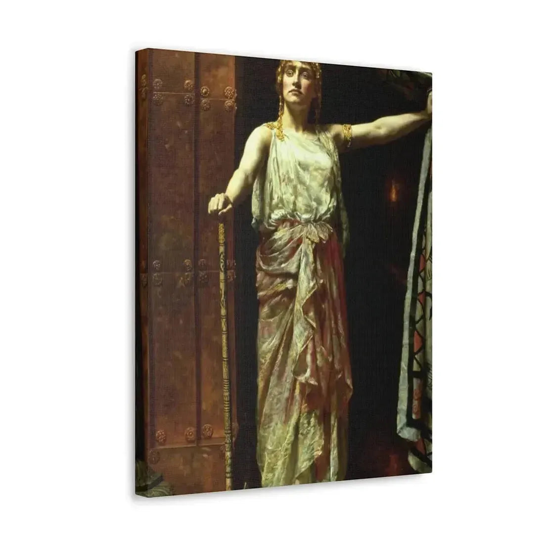 John Collier (1850-1934) Clytemnestra after the murder 1882 - Canvas Wall Art - The Sticker Space