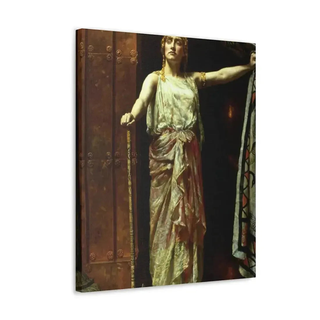 John Collier (1850-1934) Clytemnestra after the murder 1882 - Canvas Wall Art - The Sticker Space