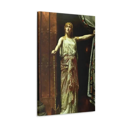 John Collier (1850-1934) Clytemnestra after the murder 1882 - Canvas Wall Art - The Sticker Space