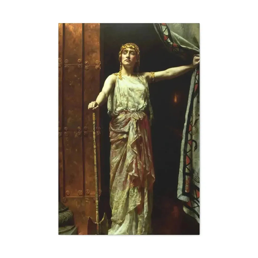 John Collier (1850-1934) Clytemnestra after the murder 1882 - Canvas Wall Art - The Sticker Space