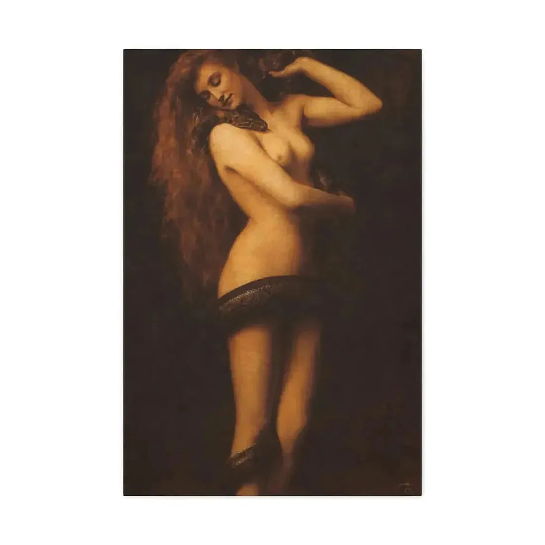 John Collier (1850-1934) Lilith - 1887 - Canvas Wall Art - The Sticker Space