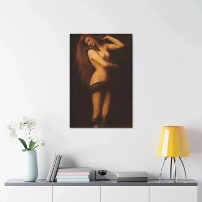 John Collier (1850-1934) Lilith - 1887 - Canvas Wall Art - The Sticker Space