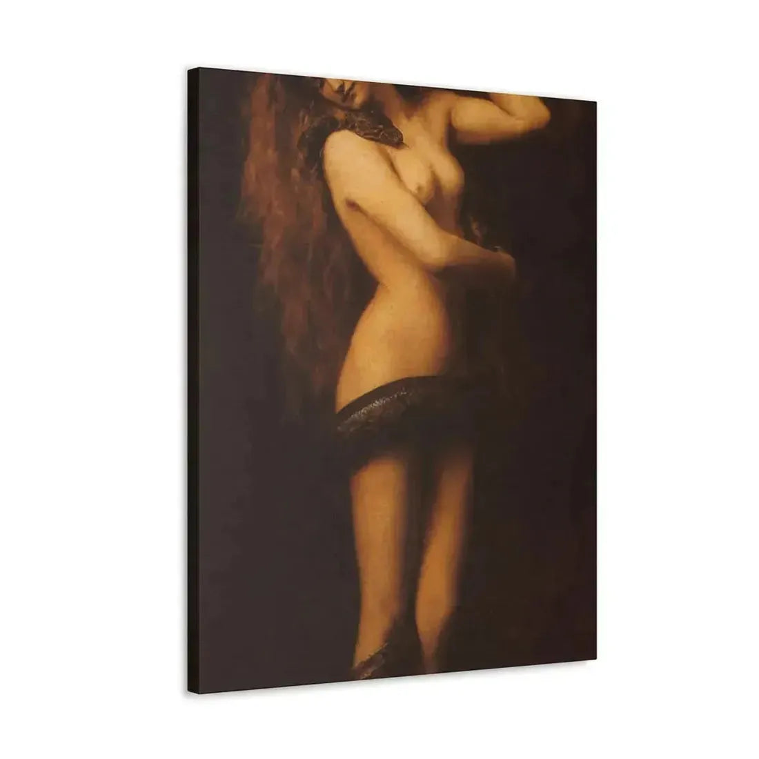 John Collier (1850-1934) Lilith - 1887 - Canvas Wall Art - The Sticker Space