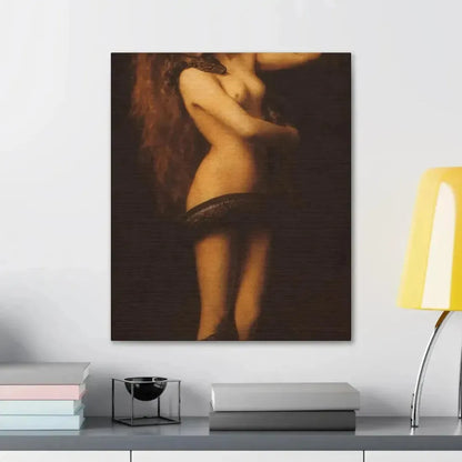 John Collier (1850-1934) Lilith - 1887 - Canvas Wall Art - The Sticker Space