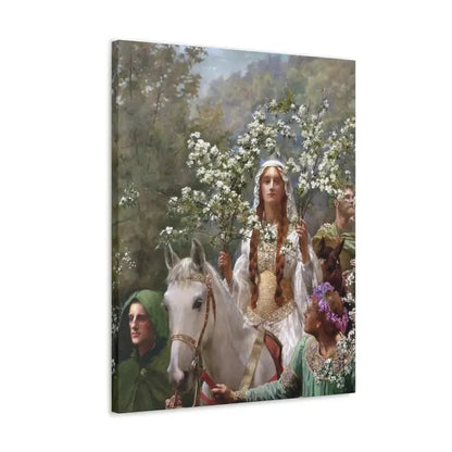 John Collier (1850-1934) Queen Guinevere's Maying - 1900 - Canvas Wall Art - The Sticker Space