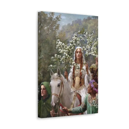 John Collier (1850-1934) Queen Guinevere's Maying - 1900 - Canvas Wall Art - The Sticker Space