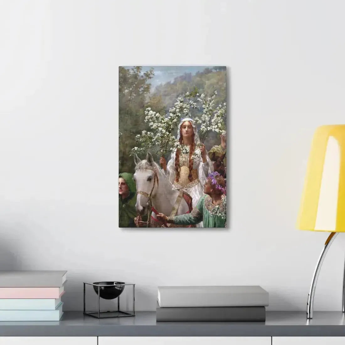 John Collier (1850-1934) Queen Guinevere's Maying - 1900 - Canvas Wall Art - The Sticker Space