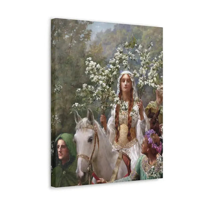 John Collier (1850-1934) Queen Guinevere's Maying - 1900 - Canvas Wall Art - The Sticker Space