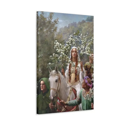 John Collier (1850-1934) Queen Guinevere's Maying - 1900 - Canvas Wall Art - The Sticker Space