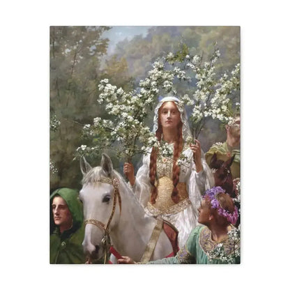 John Collier (1850-1934) Queen Guinevere's Maying - 1900 - Canvas Wall Art - The Sticker Space