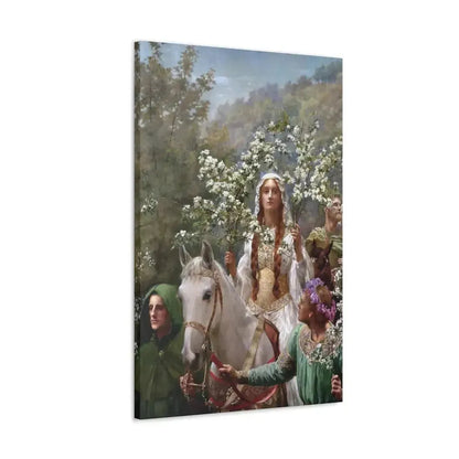 John Collier (1850-1934) Queen Guinevere's Maying - 1900 - Canvas Wall Art - The Sticker Space