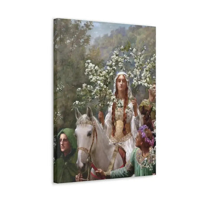 John Collier (1850-1934) Queen Guinevere's Maying - 1900 - Canvas Wall Art - The Sticker Space