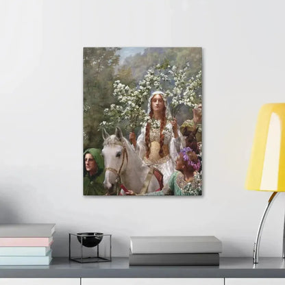 John Collier (1850-1934) Queen Guinevere's Maying - 1900 - Canvas Wall Art - The Sticker Space