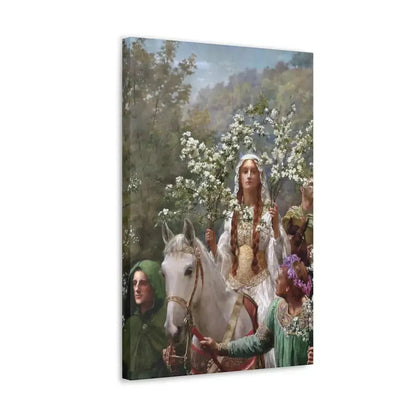 John Collier (1850-1934) Queen Guinevere's Maying - 1900 - Canvas Wall Art - The Sticker Space