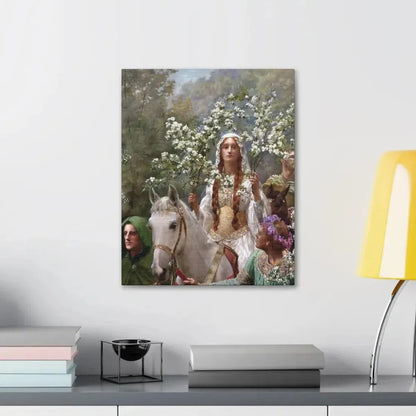 John Collier (1850-1934) Queen Guinevere's Maying - 1900 - Canvas Wall Art - The Sticker Space