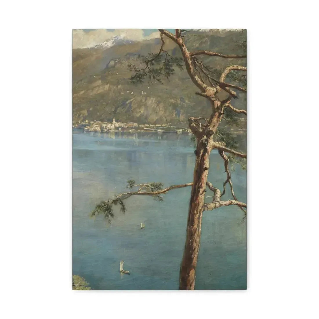 John Collier (1850-1934) Spring at Cadenabbia - Canvas Wall Art 12" x 18" 1.25" - The Sticker Space