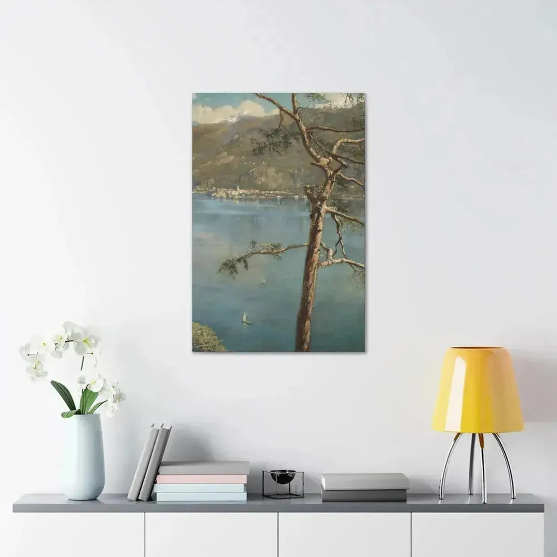 John Collier (1850-1934) Spring at Cadenabbia - Canvas Wall Art - The Sticker Space