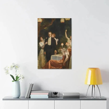 John Collier (1850-1934) The Garden Party - Canvas Wall Art - The Sticker Space