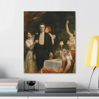 John Collier (1850-1934) The Garden Party - Canvas Wall Art - The Sticker Space