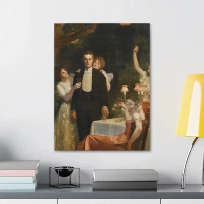 John Collier (1850-1934) The Garden Party - Canvas Wall Art - The Sticker Space