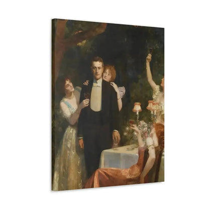 John Collier (1850-1934) The Garden Party - Canvas Wall Art - The Sticker Space