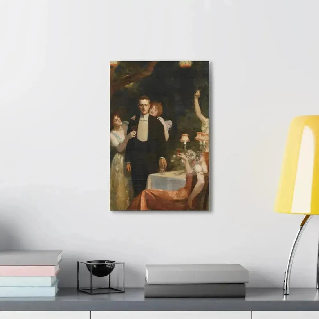 John Collier (1850-1934) The Garden Party - Canvas Wall Art - The Sticker Space