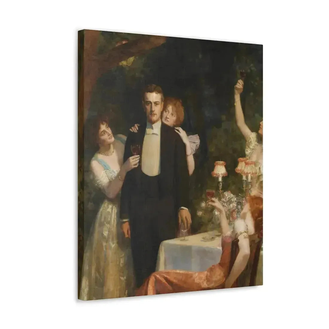 John Collier (1850-1934) The Garden Party - Canvas Wall Art - The Sticker Space