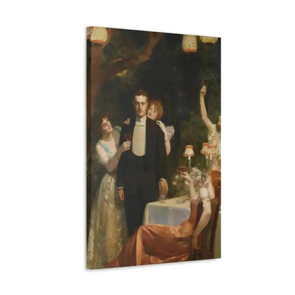 John Collier (1850-1934) The Garden Party - Canvas Wall Art - The Sticker Space