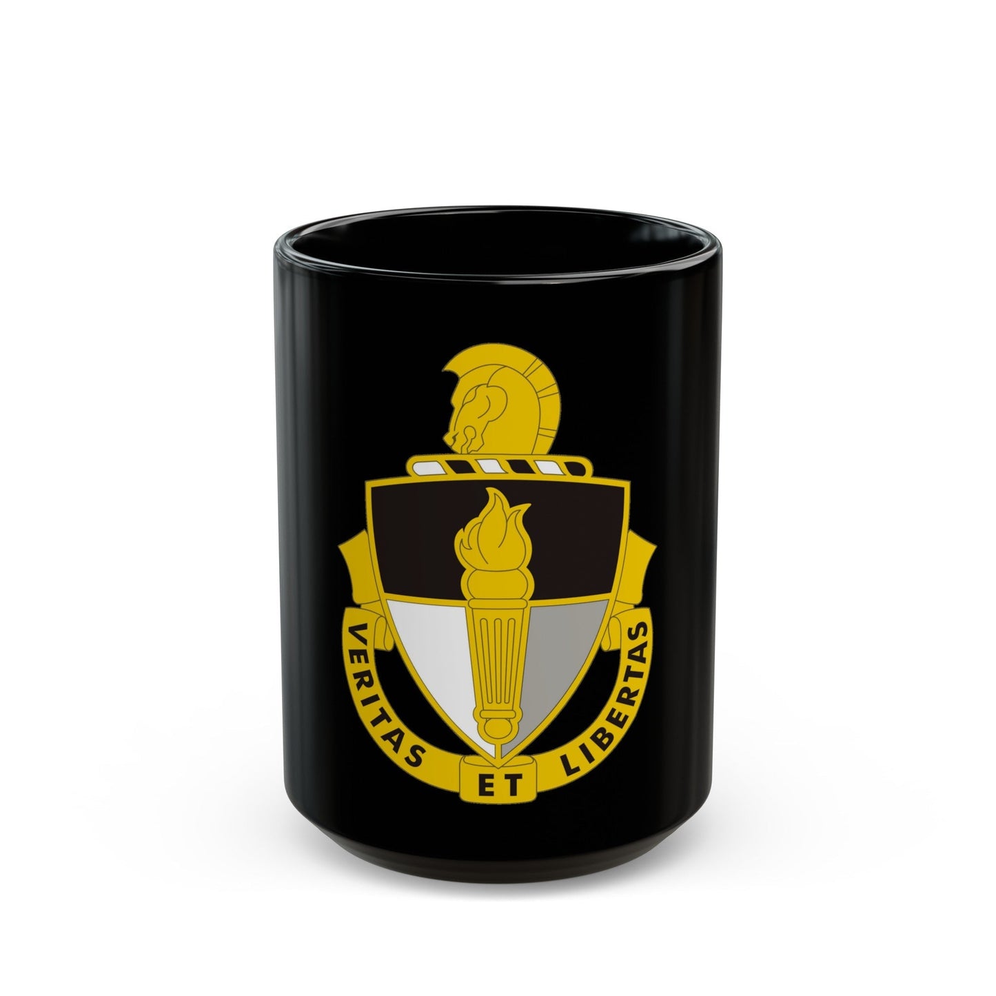 John F. Kennedy Special Warfare Center (U.S. Army) Black Coffee Mug-15oz-The Sticker Space