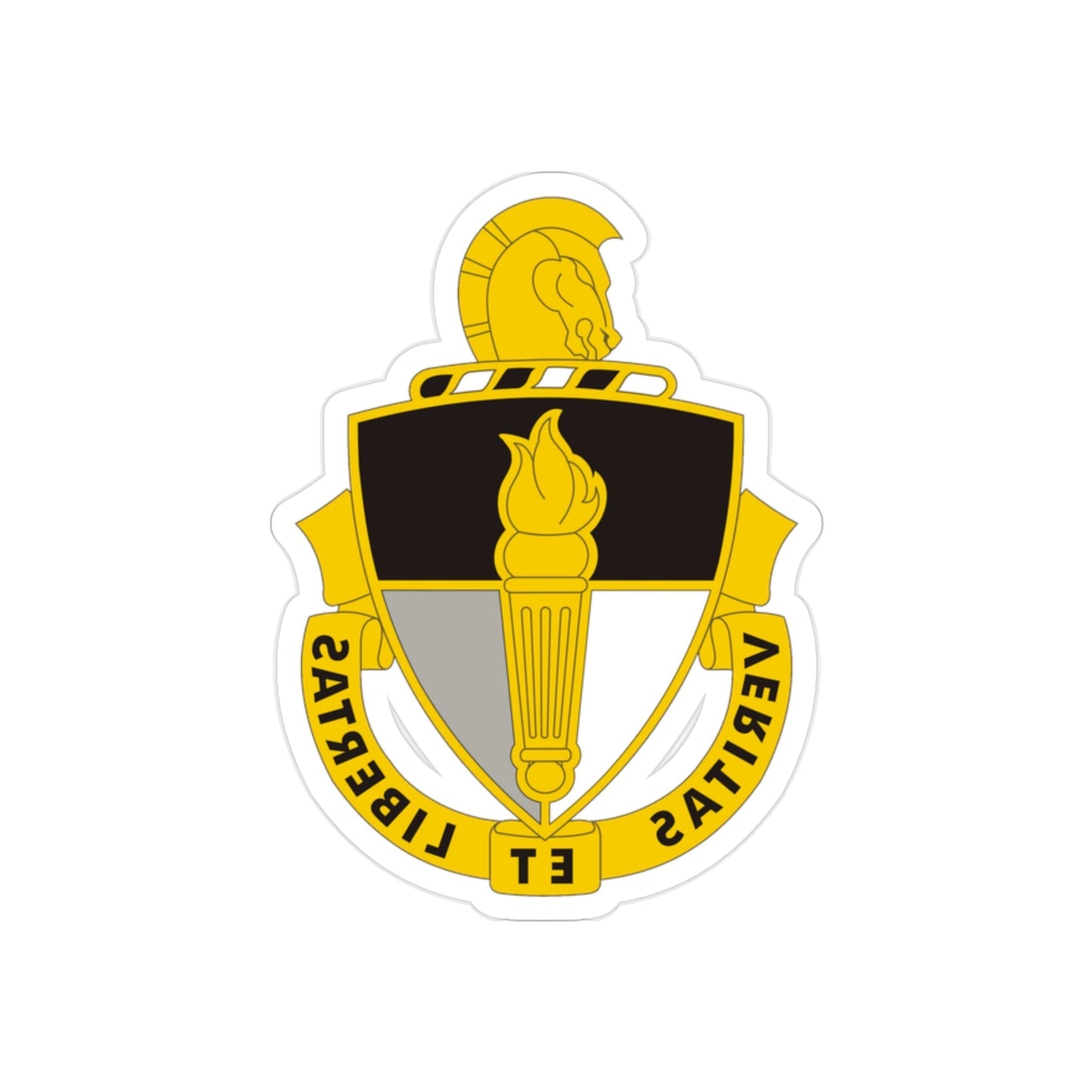 John F. Kennedy Special Warfare Center (U.S. Army) REVERSE PRINT Transparent STICKER-2" × 2"-The Sticker Space