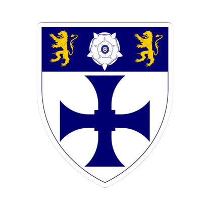 John Snow College Durham (England) (Coat of Arms) STICKER Vinyl Kiss-Cut Decal 3 Inch White - The Sticker Space