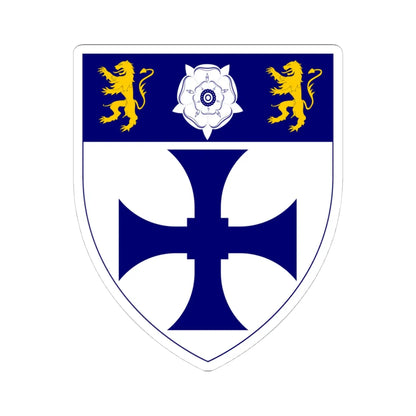 John Snow College Durham (England) (Coat of Arms) STICKER Vinyl Kiss-Cut Decal 4 Inch White - The Sticker Space