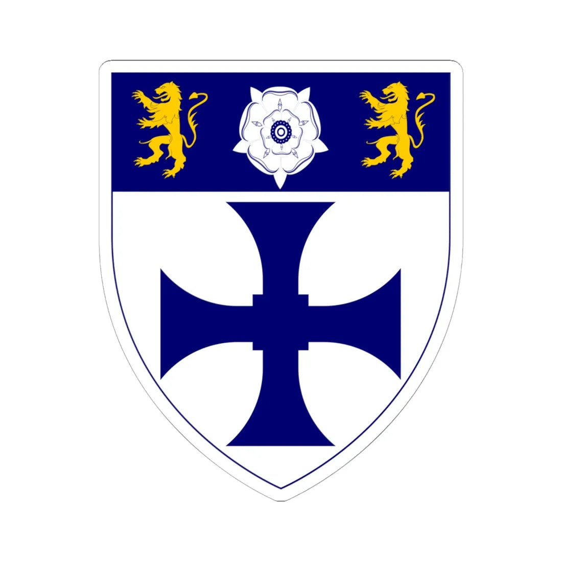 John Snow College Durham (England) (Coat of Arms) STICKER Vinyl Kiss-Cut Decal 6 Inch White - The Sticker Space