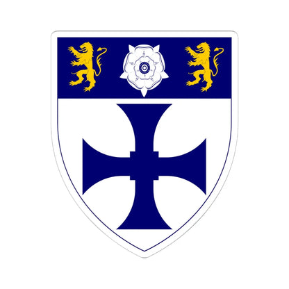 John Snow College Durham (England) (Coat of Arms) STICKER Vinyl Kiss-Cut Decal 6 Inch White - The Sticker Space