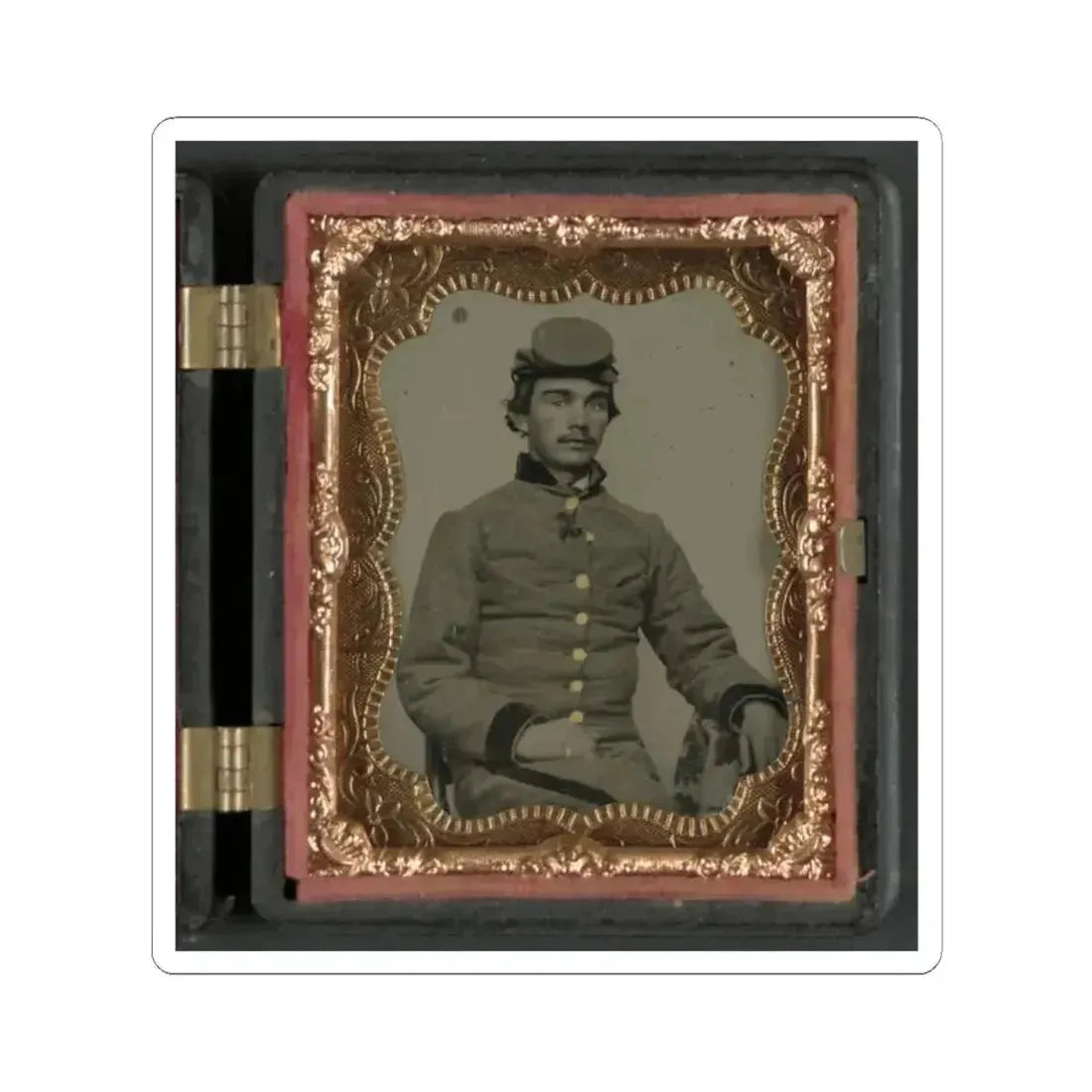 John W. Anthony of Company B, 11Th Virginia Infantry Regiment, Southern Guards (U.S. Civil War) STICKER Vinyl Kiss-Cut Decal 2 Inch White - The Sticker Space