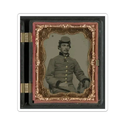 John W. Anthony of Company B, 11Th Virginia Infantry Regiment, Southern Guards (U.S. Civil War) STICKER Vinyl Kiss-Cut Decal 2 Inch White - The Sticker Space